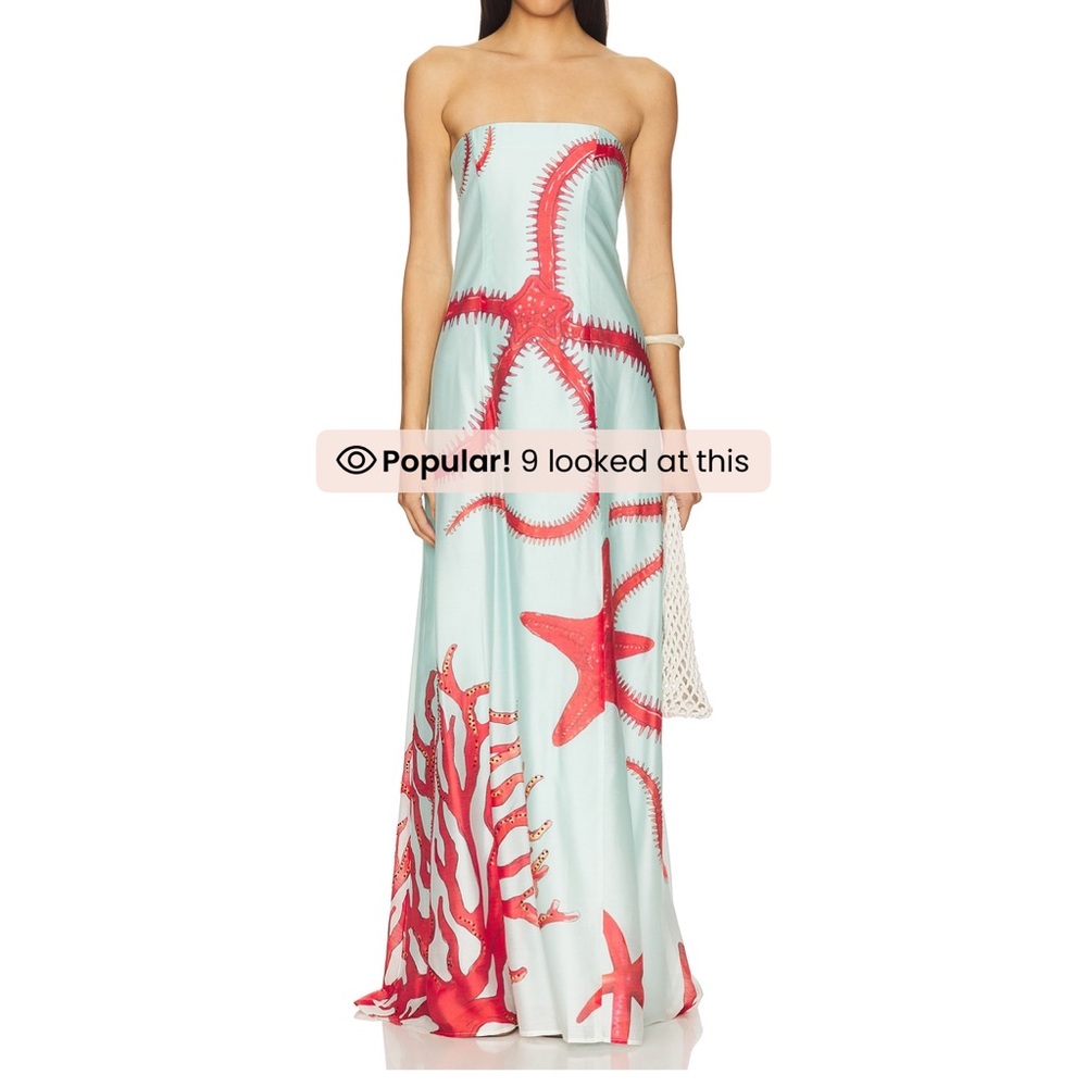 URSA STRAPLESS MAXI DRESS